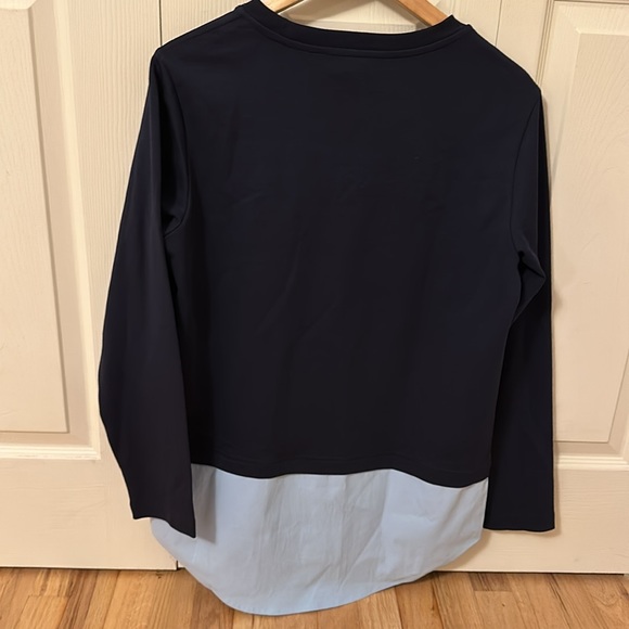 Athleta Color Block Navy Blue Mixed Media
Gallery Top 2.0 Size Small - Picture 5 of 7